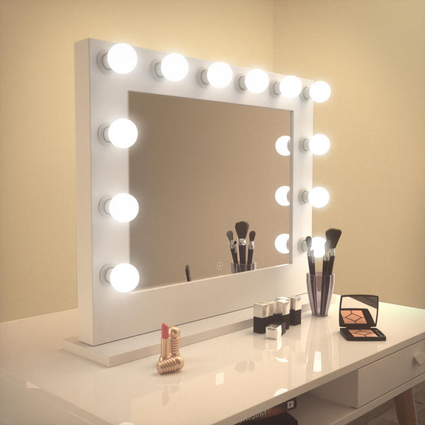 Vanity makeup deals mirror w/frame