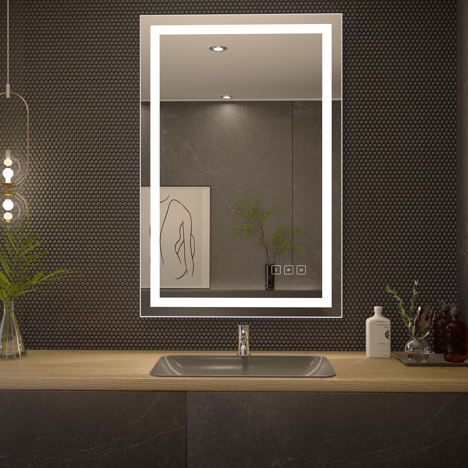 Backlit Mirror Bathroom, Led Mirror for Bathroom Mirror with